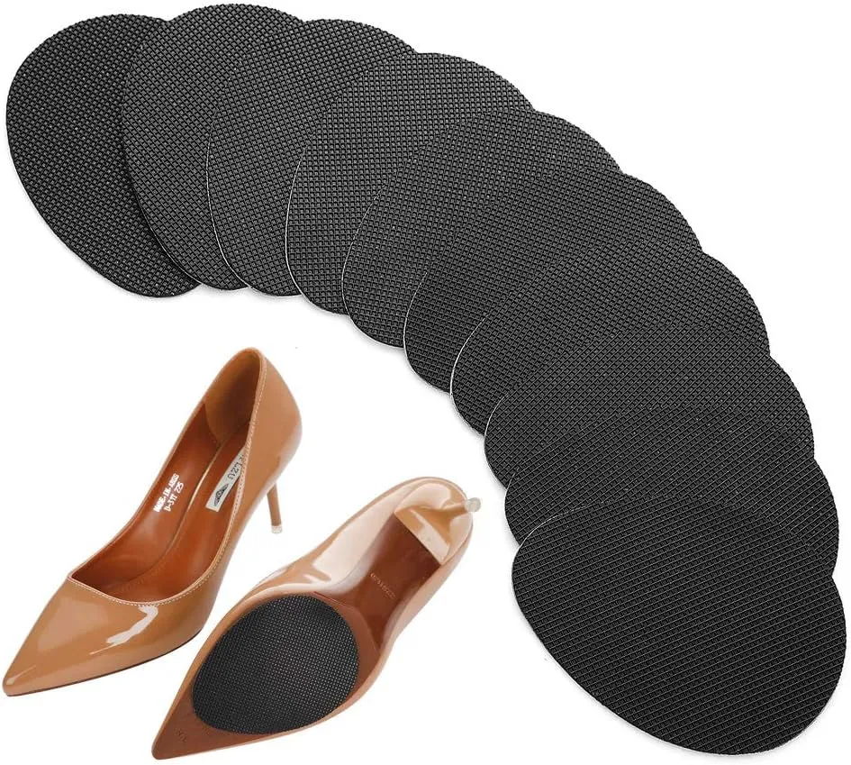 12PCS Non-Slip Shoe Pads for Bottom of Shoes, Premium Rubber Self Adhesive Anti-Slip Shoe Grips Stickers, High Heels Non-Skid Sole Protector
