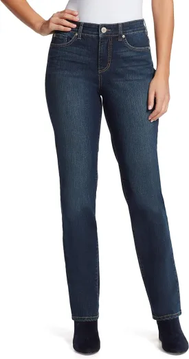 Bandolino Women's Mandie Signature Fit High Rise Straight Leg Jean