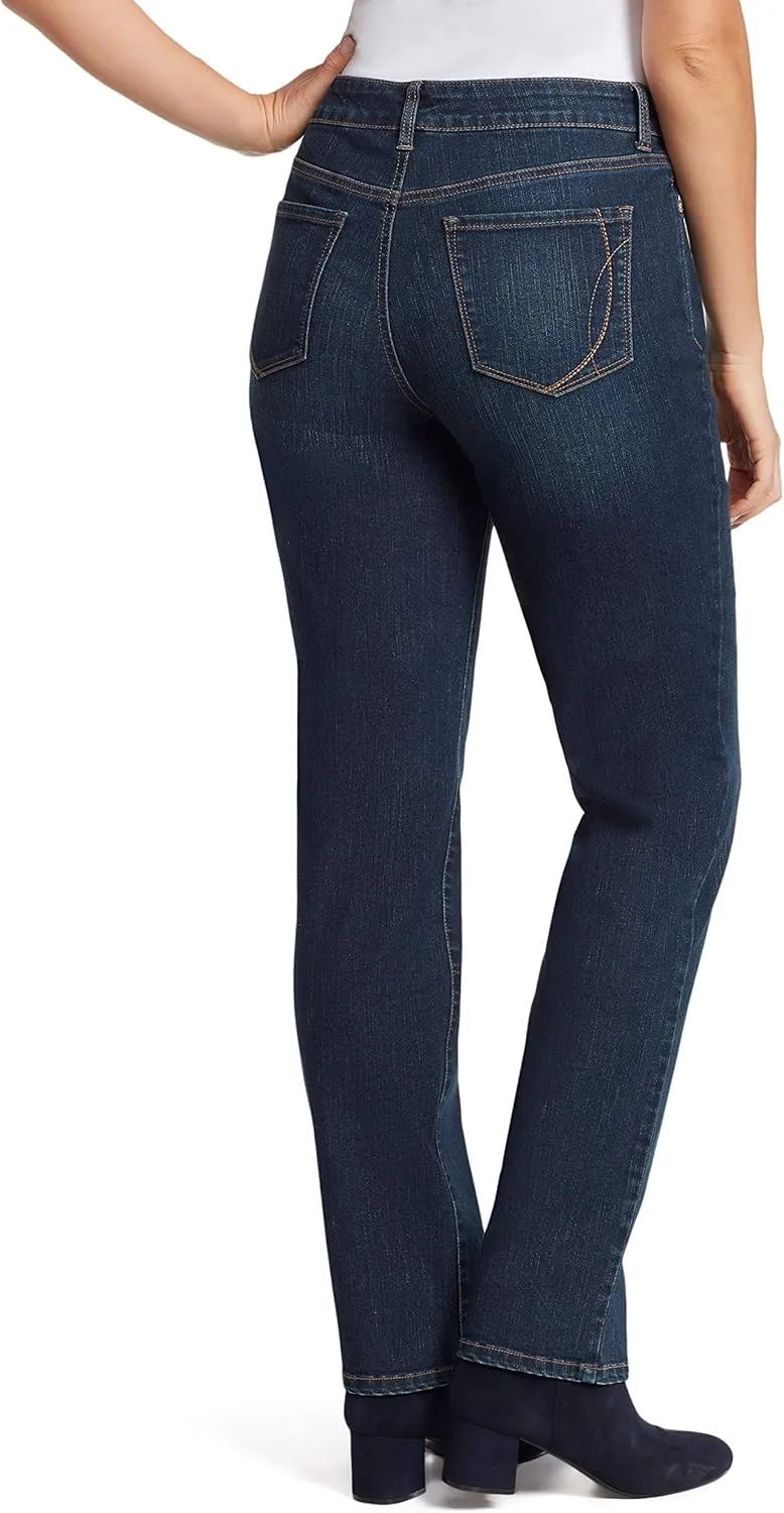 Bandolino Women's Mandie Signature Fit High Rise Straight Leg Jean