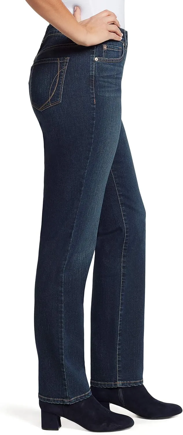 Bandolino Women's Mandie Signature Fit High Rise Straight Leg Jean