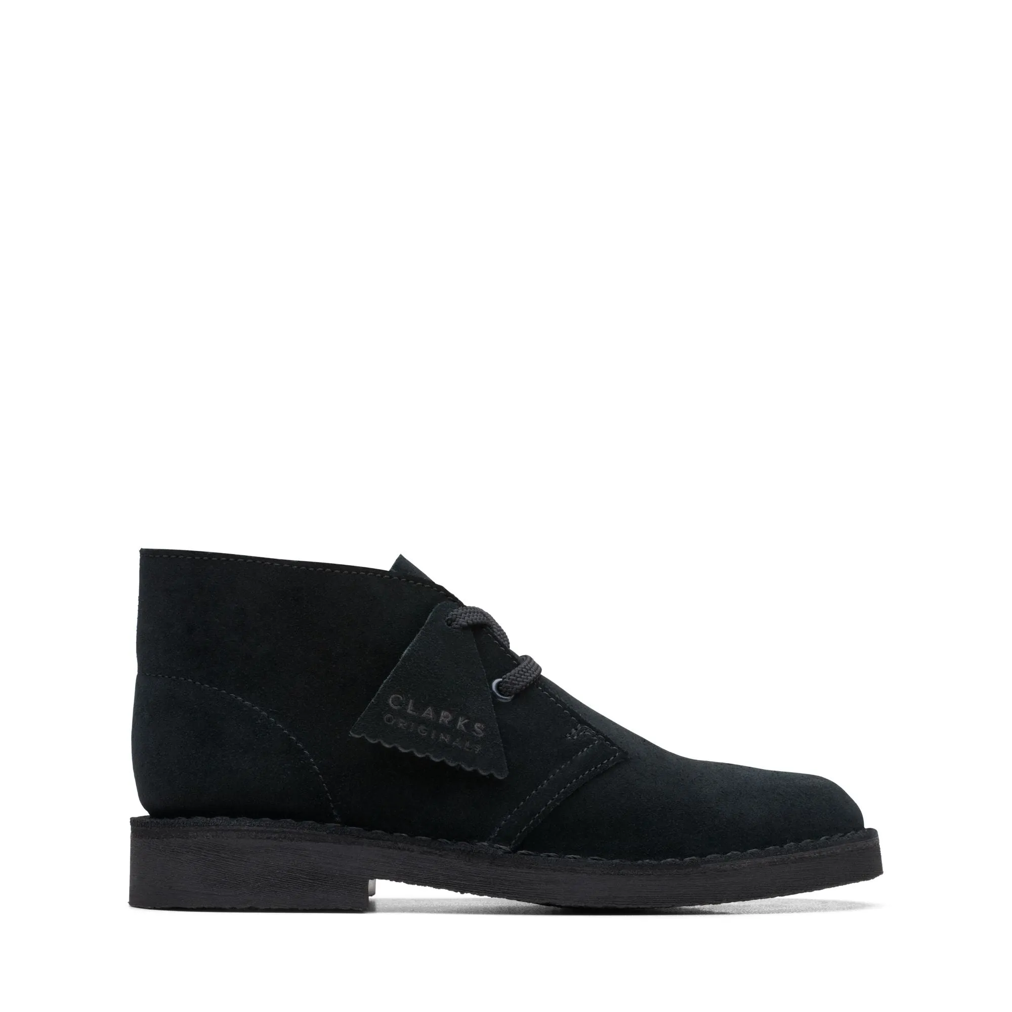 Clarks Originals Desert Boot Kids' Black Leather 26168039