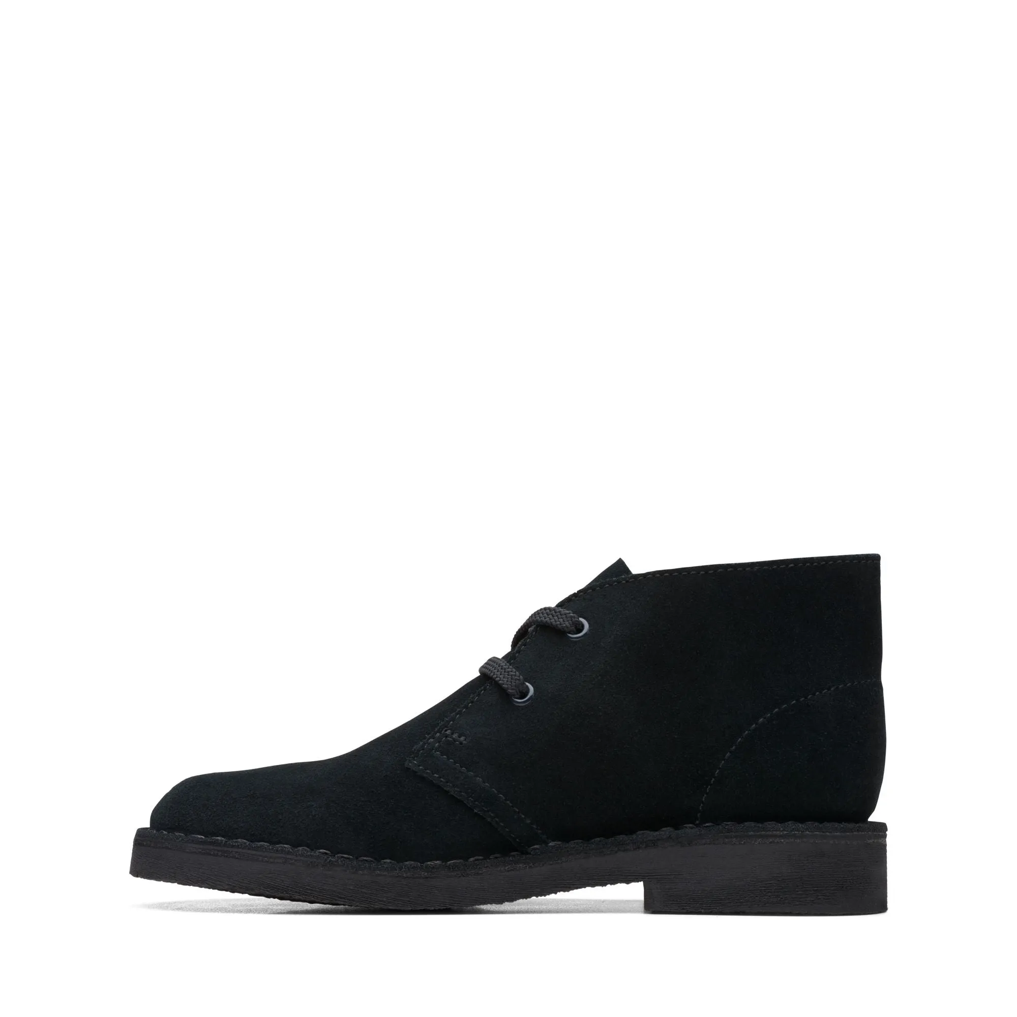Clarks Originals Desert Boot Kids' Black Leather 26168039