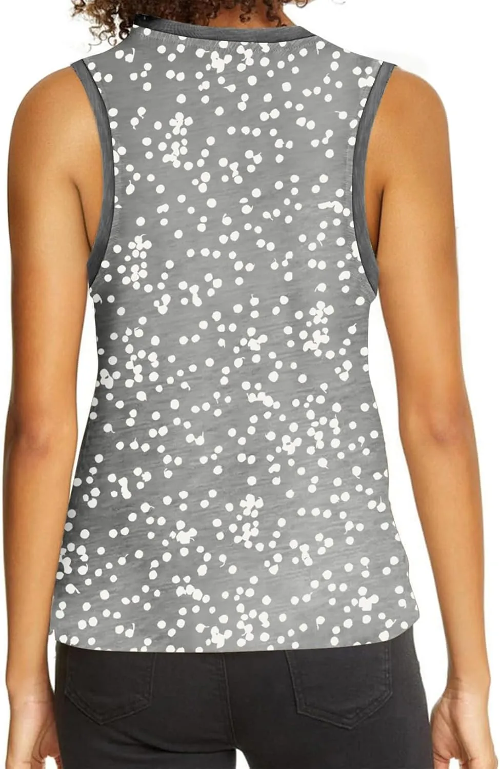 Dokotoo Womens Leopard Print Tank Tops Crewneck Sleeveless Summer Casual T-Shirts Blouses