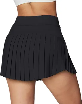 Ewedoos Pleated Tennis Skirts for Women Athletic Skirt with Shorts Underneath Skorts for Woman with Pockets for Golf