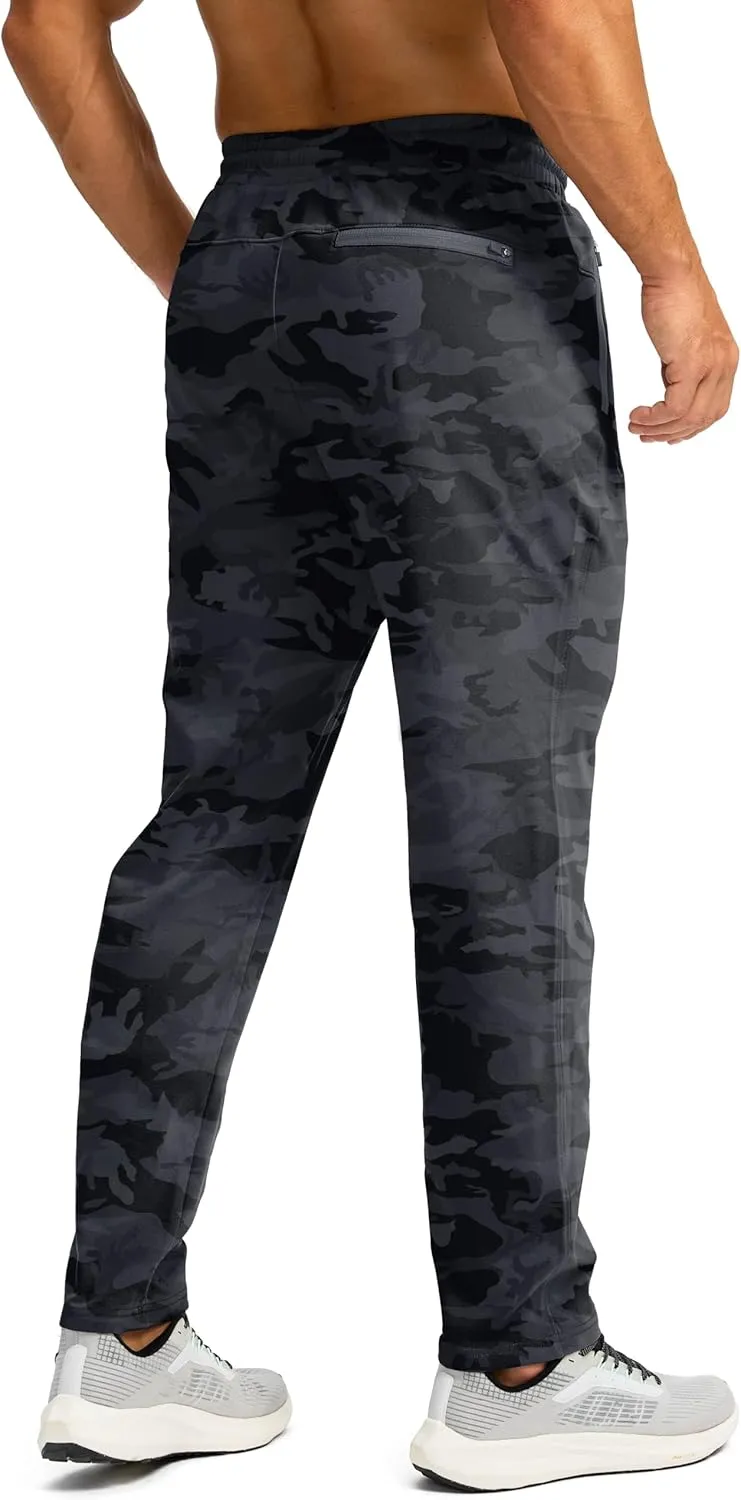 G Gradual Men's Fleece Lined Winter Pants with 3 Zipper Pockets Warm Athletic Joggers Workout Running Sweatpants for Men