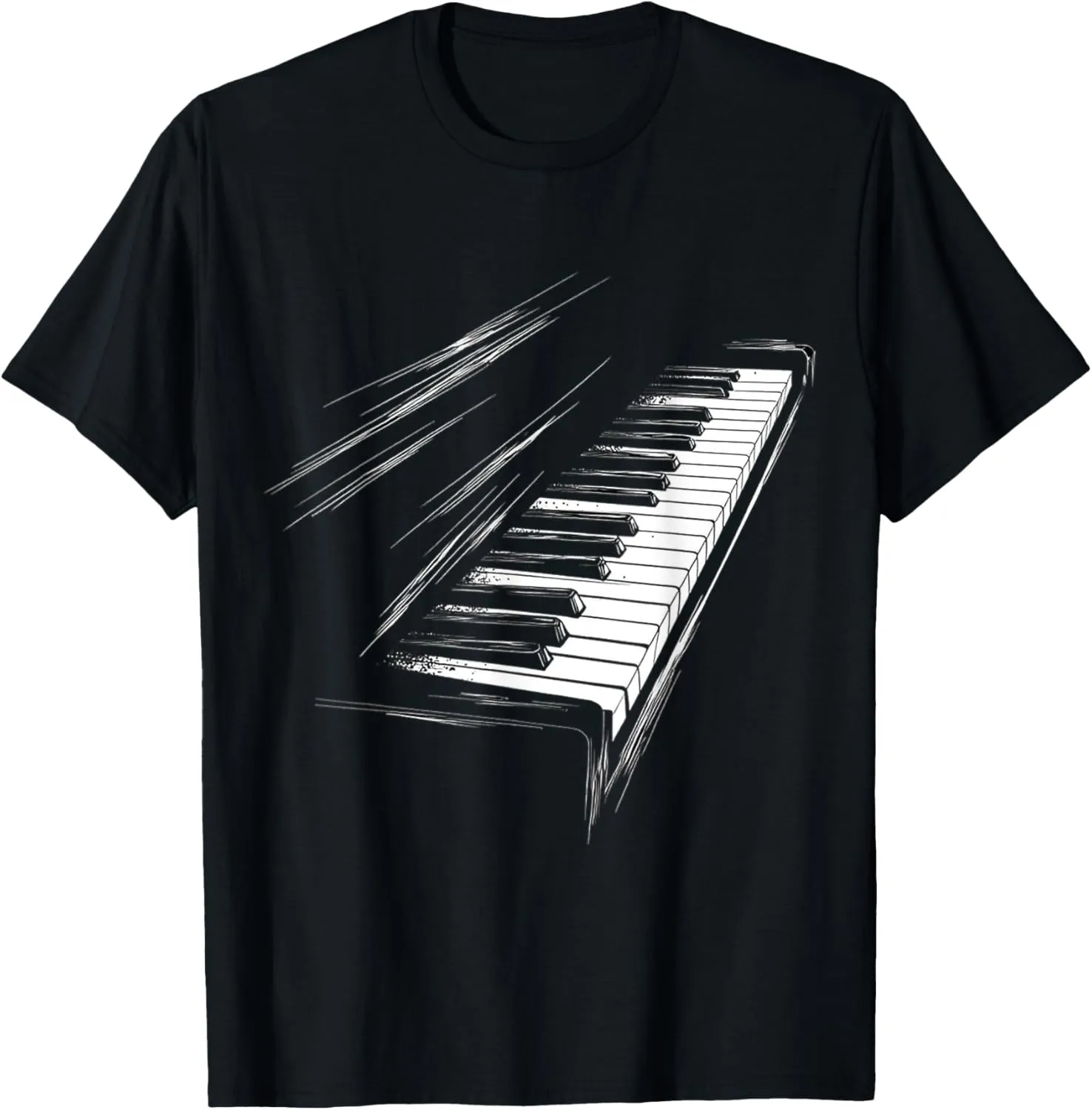 Keyboard Music Instrument Motif Art Keyboard T-Shirt