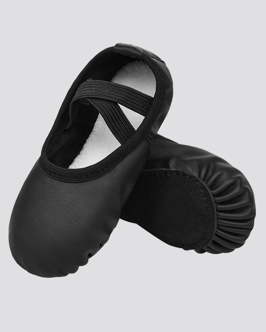 Kids PU Full Leather Ballet Shoes (Full Sole)