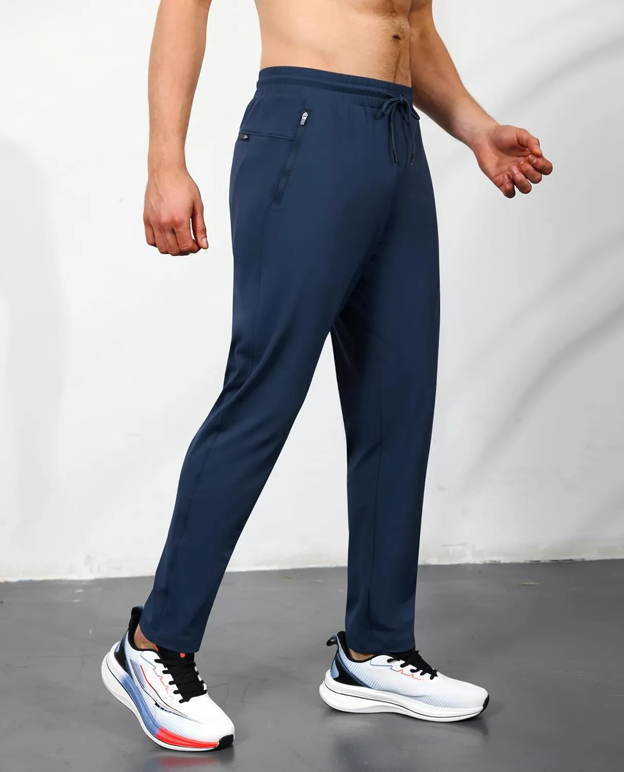 Men's Sweatpants with Zipper Pockets, Athletic Joggers Pants for Running, Workout, Outdoor