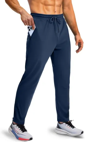 Men's Sweatpants with Zipper Pockets, Athletic Joggers Pants for Running, Workout, Outdoor