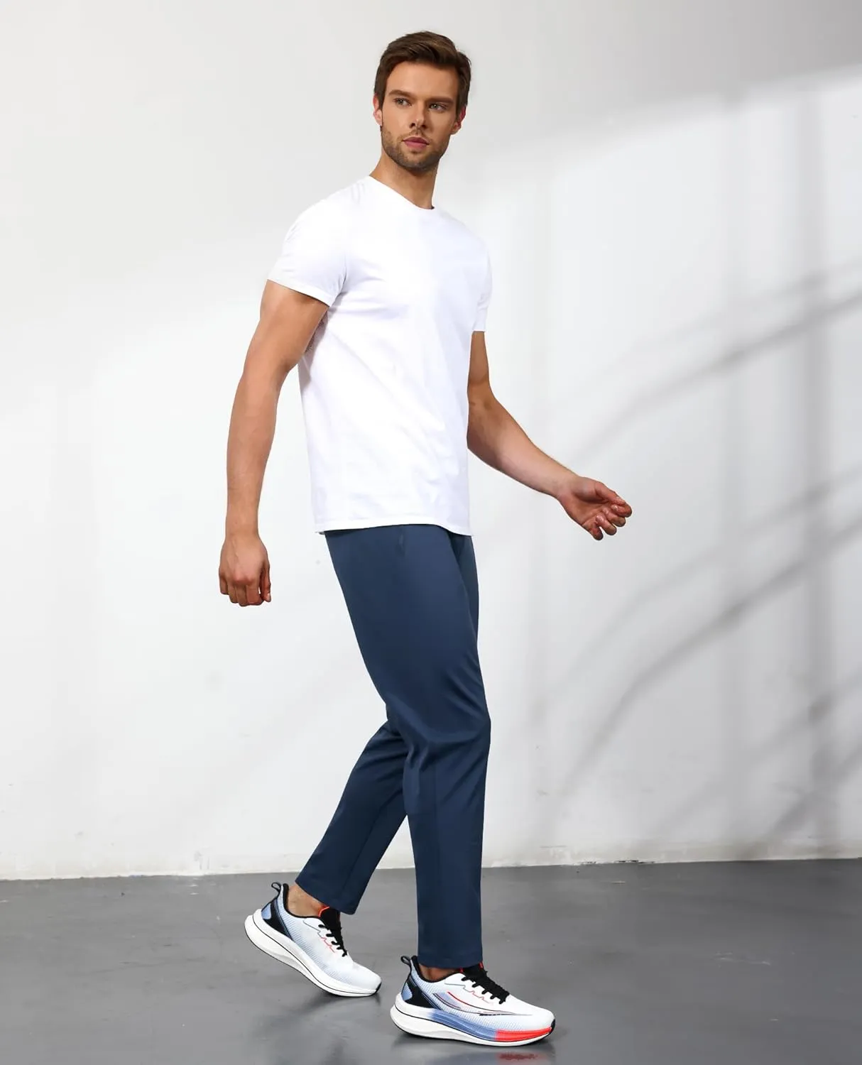 Men's Sweatpants with Zipper Pockets, Athletic Joggers Pants for Running, Workout, Outdoor