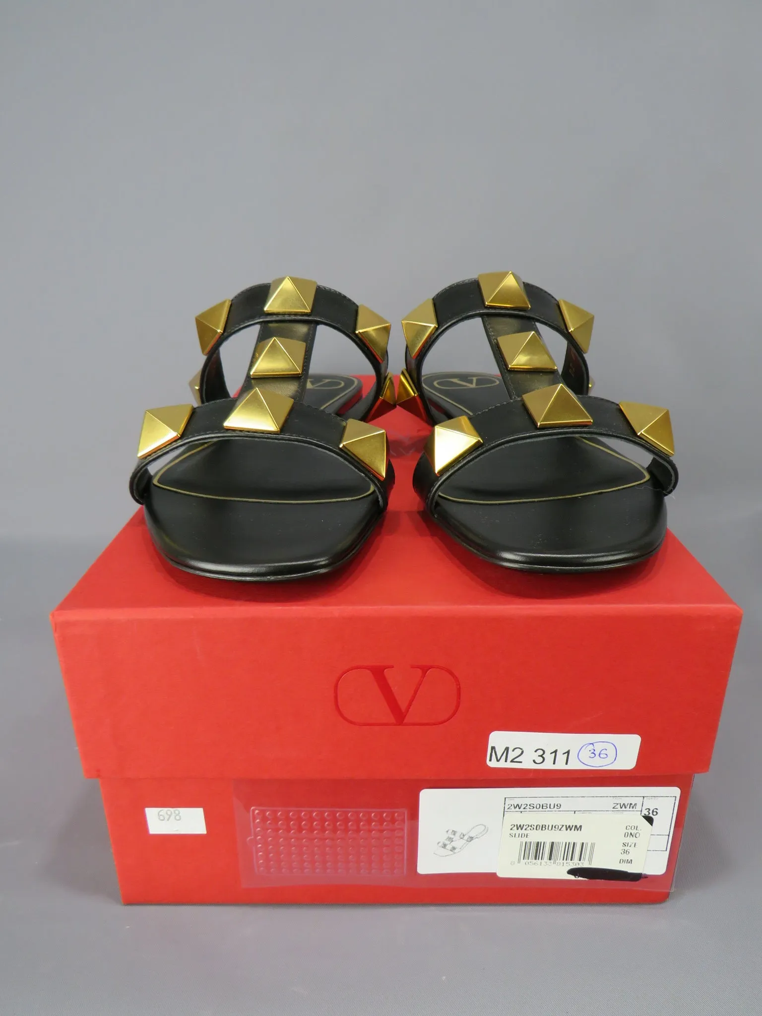 Valentino Garavani Roman Stud Slide Sandals