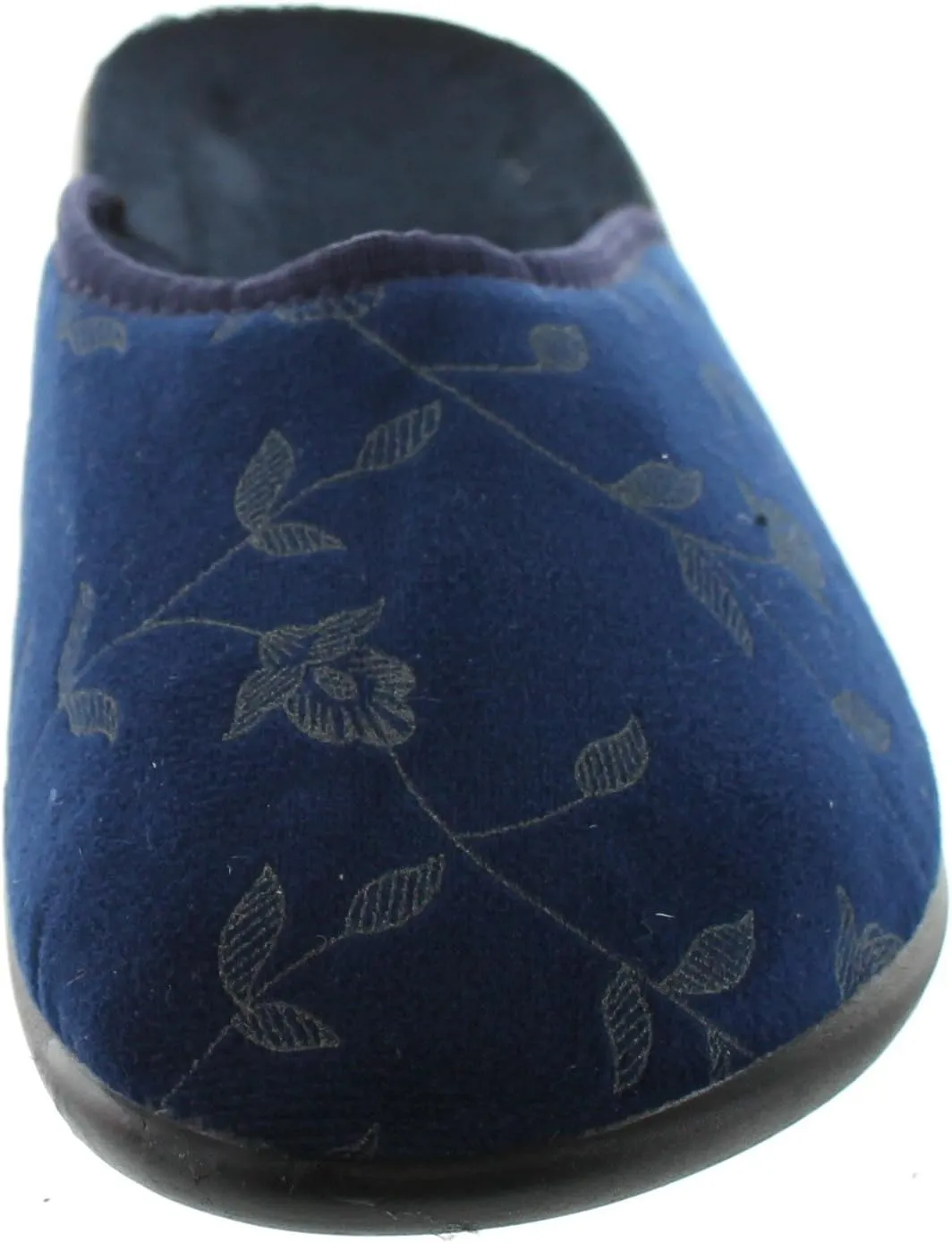 Womens Closed Toe Flower Design Slippers